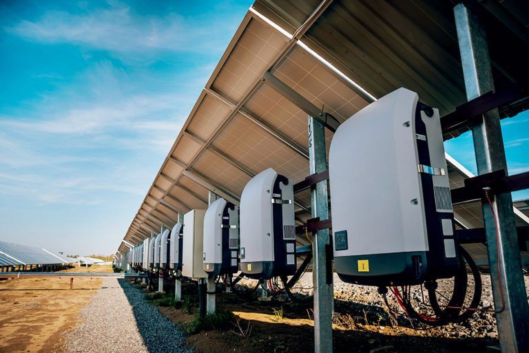 solar battery farm