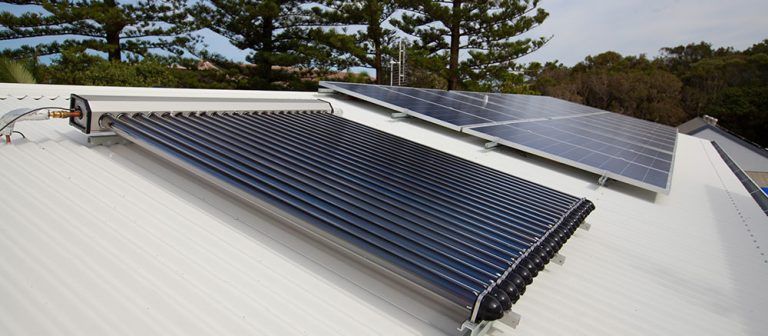 roof top hot water solar