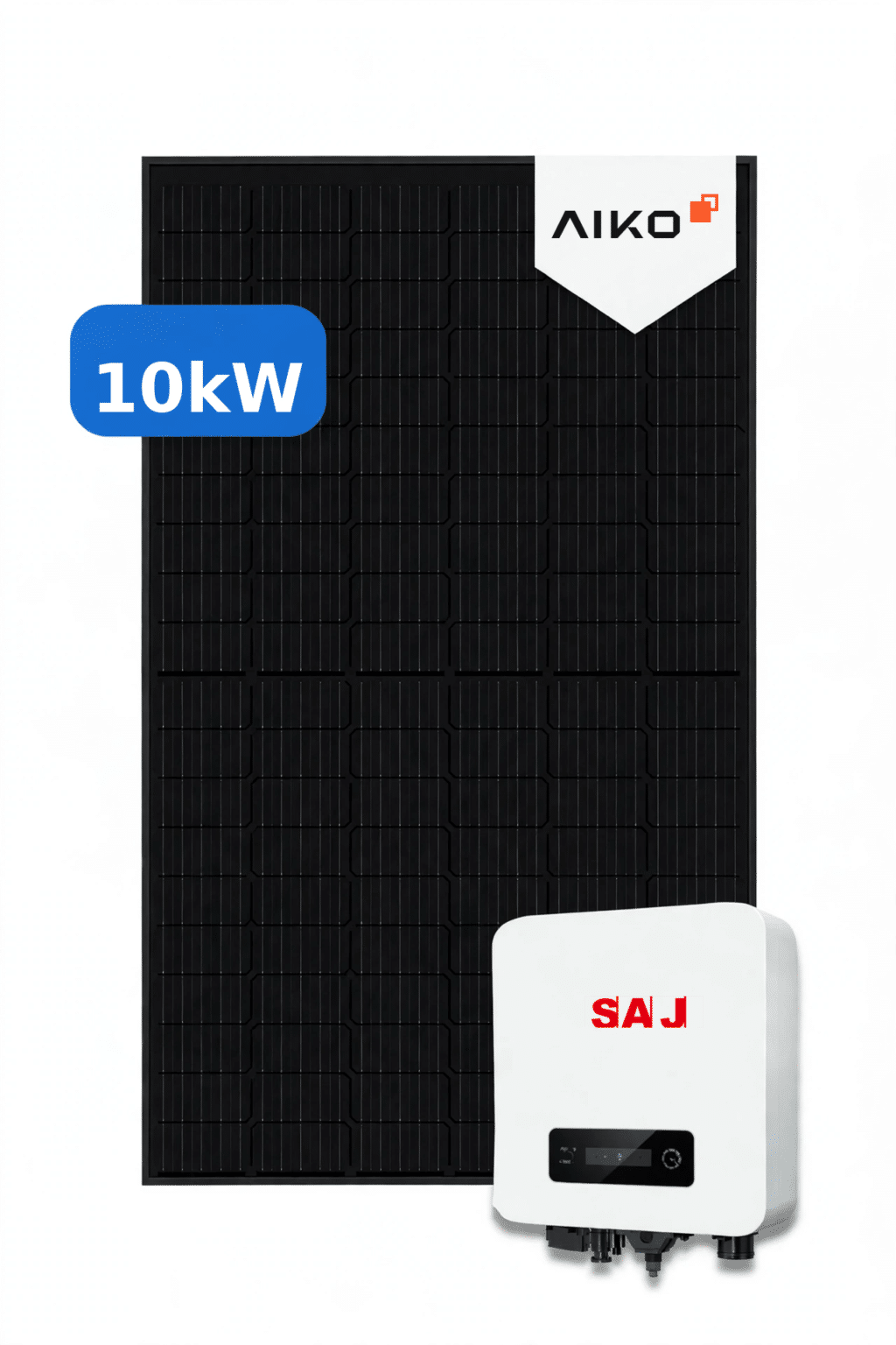 10kW solar panel system Perth Aiko solar panel with SAJ hybrid inverter
