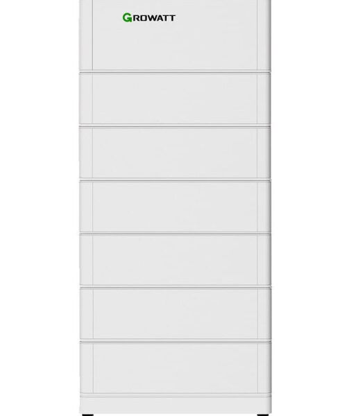 Growatt ARK XH battery system, tall 15.3 kWh stack, front view